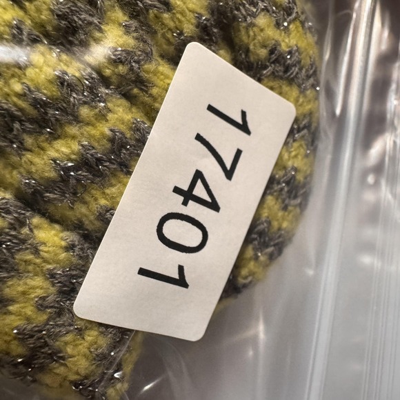 MOTH Anthropologie Cardigan Womens M Yellow Stripe Puff Sleeve Button Sweater - Picture 9 of 9